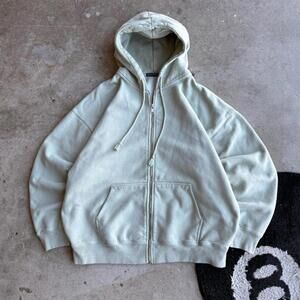 Y2K Brandy Melville Sage Green Zip Up Hoodie